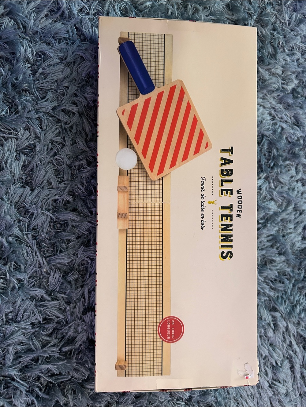 Christmas Indigo Wooden Table Tennis Set